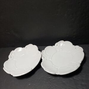 Vintage Set Of 2 DEPARTMENT 56 Bunny Rabbit Easter Plate/Dish